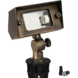 Coloer Cast Brass 12V Flood Light with Adjustable Knuckle Mount for $16.97