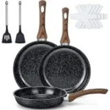 Colourcoco 9-Piece Nonstick Frying Pan Set – $24.99