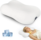 Comfypil Ergonomic Contour Memory Foam Pillow with Cooling Case for $39.99