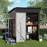 COMHOMA 5ft x 3ft Lockable Tool Shed with Sloping Roof for $98.99