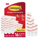 Command Assorted Refill Adhesive Strips for Wall Hooks Now $3.57