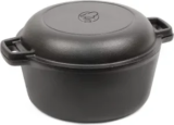 Commercial Chef 5-Quart Cast Iron Dutch Oven with Skillet Lid for $18