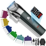 COMZIO Cordless Barber Clippers Professional Hair Cutting Kit $14