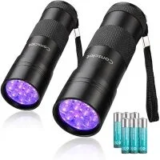 Consciot UV Flashlight Black Light 2-Pack for $6.59