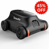 Cordless Robotic Pool Vacuum with Brushless Motors for In-Ground Pools – $130.34