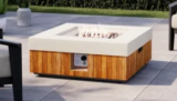 COSIEST 28″ Outdoor Propane Fire Pit Table for $200