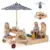 Costway 2-in-1 Wooden Sandbox with Foldable Umbrella for $105.99