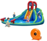 Costway Inflatable Water Slide Bounce House with Mighty Splash Pool for $294