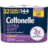 Cottonelle Ultra Soft Toilet Paper (32 Family Mega Rolls) for $22.61