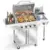 COWSAR Stainless Steel 4-Burner Liquid Propane Gas Grill with Side Burner for $279.99