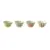 Creative Co-Op Hand-Painted Striped Stoneware Bowl Set for $8.22
