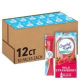 Crystal Light Sugar-Free Wild Strawberry Drink Mix 12-Pack for $14.15