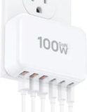 CSODINCE GaN 100W 6-Port USB-C Charging Station for $18