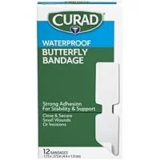 CURAD Butterfly Closure Waterproof Adhesive Bandages, 12 Count – $1.76 at Amazon