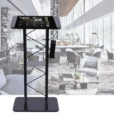 Curved Presentation Lectern Stand for Church and Conference – $133.29