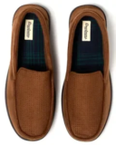 Dearfoams Men’s Jason Microsuede Moccasin Slippers for $9.99