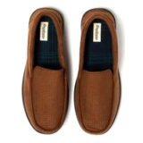 Dearfoams Men’s Jason Microsuede Moccasin Slippers for $9.99