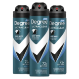 Degree Men UltraClear Antiperspirant Deodorant Dry Spray 3-Pack for $8.57