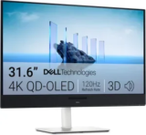 Dell 32 Plus 31.6″ 4K QD-OLED Monitor for $500