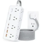 Depow 8-Outlet Surge Protector with 4 USB Ports for $11.49
