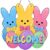 Deroro Easter Peeps Bunny Front Door Sign for $4.99