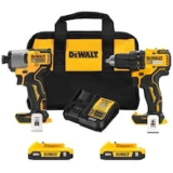 DeWalt 20V Max 2-Tool Brushless Power Tool Combo Kit for $169.00