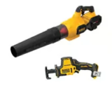 DEWALT 60V MAX Brushless Handheld Axial Blower Kit + Reciprocating Saw – $329.00 ($528.00 Value)