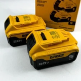 DEWALT 20V MAX 5.0Ah Premium Lithium-Ion Batteries (2-Pack) – $83.45