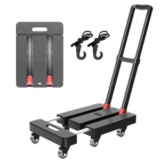 DIAMONDFORGE Folding Hand Truck (500 lbs Capacity) – $30