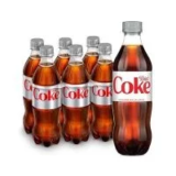 Diet Coke Zero Sugar Soda Bottles (16.9oz, 24-Pack) for $13.93