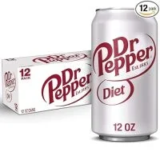 Diet Dr Pepper Soda Cans 12oz (2×12-Pack) for $9.14