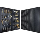 Dioosn 24×12-Inch Metal Pegboard Organizer with 38 Hooks for $22.20