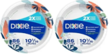 Dixie 10-Inch Paper Plates, 86 Count, 2-Pack for $11.45