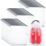 Dntorx Large Clear Travel Shoe Bags (50-Pack) for $7.49