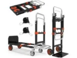 Doerpuz 3-in-1 Folding Hand Truck (500 Lbs Capacity) – $68.99