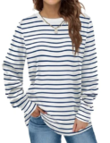 Dofaoo Women’s Crewneck Long Sleeve Shirt for $9.49
