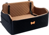 Amazon US – 38% OFF Dog Car Booster Seat with Memory Foam & Dual Safety Leashes (Up to 55 lbs) – $49.99