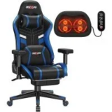 Douxlife Massage Gaming Chair with Lumbar Support & Footrest for $126.49