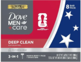 Dove Men+Care Deep Clean Bar Soap – 8 Bars for $9.67