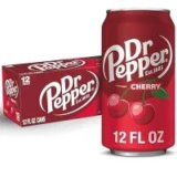 Dr Pepper Cherry Soda Cans 12-Pack for $8.55