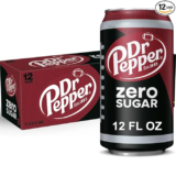 Dr Pepper Zero Sugar Soda 12-Count for $3.22