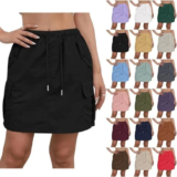Drawstring Waisted Cargo Skirts – $1.99 (Was $21.98)