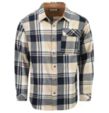 Drazivon Relaxed Fit Long Sleeve Cotton Flannel Shirt for $12.99
