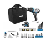 Hart 20V 3/8″ Drill/Driver with 60-Piece Accessories for $24.99
