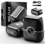Welclux Wet/Dry Mini Electric Razor with 4 Floating Blades for $14.99