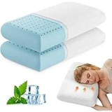 2-Pack DUMOS Cooling Gel Memory Foam Pillows for $19.98