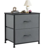 DUMOS Nightstand with 2 Fabric Drawers for $15