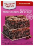 Duncan Hines 18oz Triple Chocolate Chunk Brownie Mix for $2.22