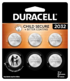DURACELL 2032 Lithium Battery 6-Pack for $5.69