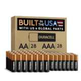 Duracell Coppertop AA and AAA Batteries, 56 Count for $36.70